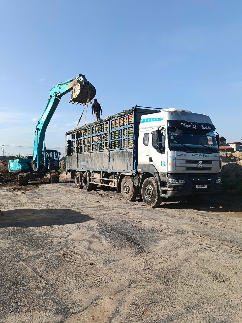 Cọc tre sân bay gia bình